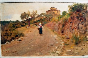 Fermier dans la rue, vers 1900