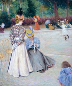Jeux au parc - Federigo Zandomeneghi