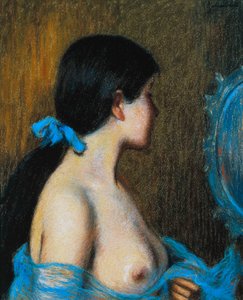 Jeune femme au miroir