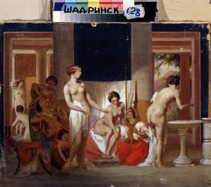 Le bain des femmes à Pompéi (Italie) - Fedor Andreevich Bronnikov