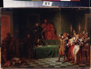 Les mosaïstes devant le conseil des Trois à Venise - Fedor Andreevich Bronnikov