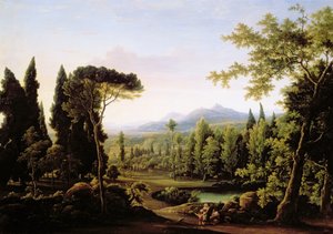 Vue de la Villa d