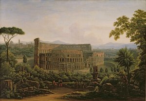 Vue du Colisée depuis le mont Palatin, Rome, 1816 - Fedor Mikhailovich Matveev