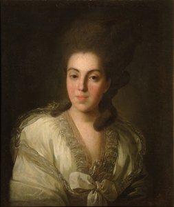 Portrait de la comtesse Anna Alexandrovna Golitsyna 1739-1816, née baronne Stroganova, 1777 - Fedor Stepanovich Rokotov