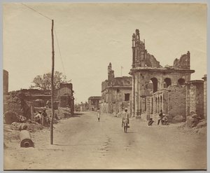 La route de Cawnpore à Lucknow
