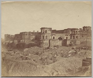 Le Mucha Bawn, ou la vieille citadelle de Lucknow - Felice A. Beato