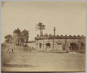 Le Secundra Bagh, montrant la brèche et la porte - Felice A. Beato
