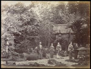 Un jardin japonais à Harra - Felice Beato