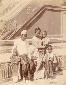 Famille birmane - Felice Beato