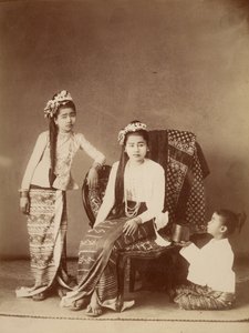 Princesses birmanes - Felice Beato