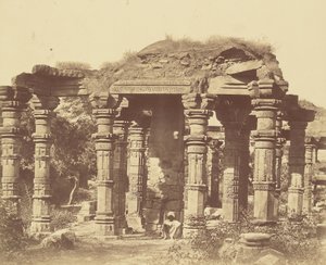 Extérieur du temple hindou à Kootub