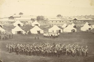 Portrait de groupe du bataillon des Royal Marines - Felice Beato