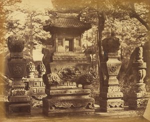 Intérieur du tombeau au dépôt près de Pékin, octobre 1860 - Felice Beato