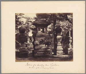 Intérieur du tombeau au Dépôt près de Pékin - Felice Beato