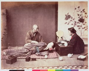 Masseur japonais, c.1890