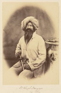 Lieutenant-colonel Braysyer. [14e Sikhs - Felice Beato