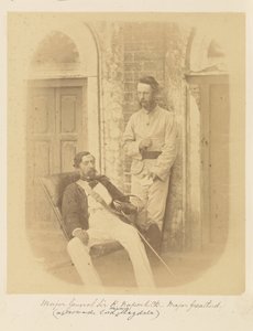 Major-Général Sir R. Napier et Major Greatherd - Felice Beato