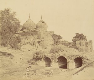 Mosquée près de la batterie de la douane - Felice Beato