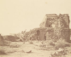 Observatoire et batterie avec la maison de Hindoo Rao au loin
