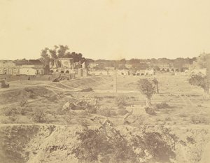 [Position de la batterie du Custom House] - Felice Beato