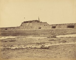 Arrière du fort nord montrant la retraite de l