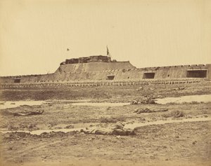 Arrière du fort nord montrant la retraite de l