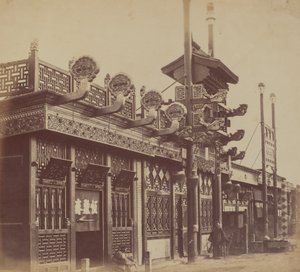 Boutiques et rue, ville chinoise de Pékin, octobre 1860 - Felice Beato
