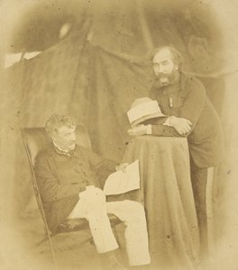 Sir Henry Drury Harness, K.C.B., colonel commandant, ingénieurs royaux et colonel Robert Abercromby - Felice Beato
