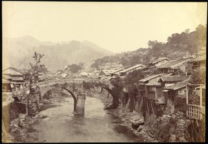 Pont de pierre à Nagasaki - Felice Beato
