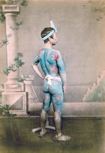 Marié japonais tatoué betto, Japon, 1882