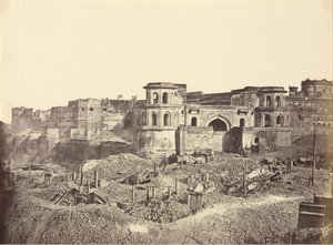 Le Mucha Bawn, ou la vieille citadelle de Lucknow - Felice Beato