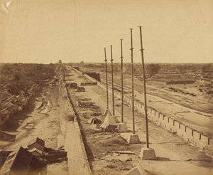 Sommet du mur de la porte d