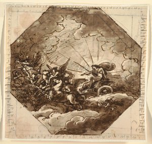 Apollon dans son char avec Aurore, Sala Ottogonale, Palazzo Milzetti, Faenza