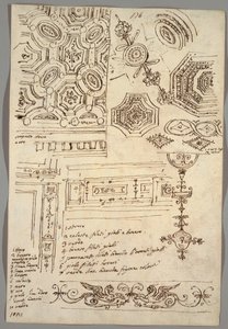 Motifs Décoratifs; Verso: Études Anatomiques - Felice Giani