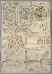 Étude décorative; Verso: Étude anatomique - Felice Giani