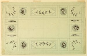 Dessin, Palazzo Quirinale, Rome ;, 1812 - Felice Giani