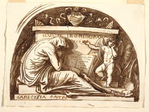 Dessin, Monument sépulcral pour Leonida Spada, 1815 - Felice Giani