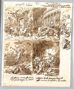 Quatre Allégories de la Comédie et de la Tragédie - Felice Giani