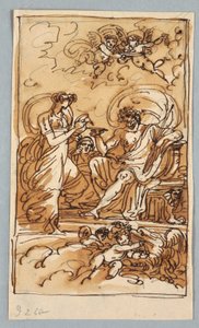 Hébé verse du vin dans le bol de Jupiter