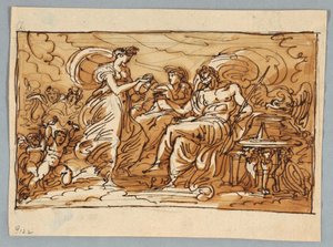 Hébé Verse du Vin dans le Bol de Jupiter