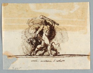 Hercule et Cerbère - Felice Giani