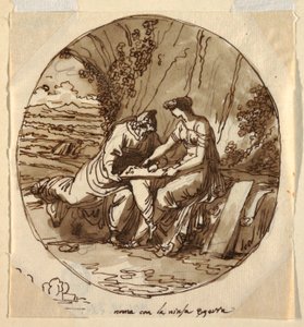Numa Pompilius et Égérie, Sala di Numa Pompilius, Palazzo Milzetti, Faenza - Felice Giani