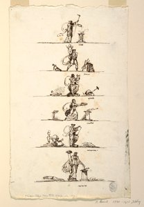 Six dieux et déesses antiques - Felice Giani
