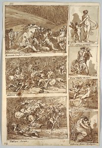 Page de carnet de croquis : Études d