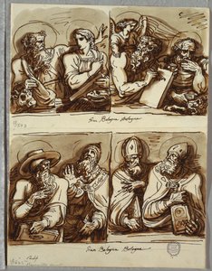 Les quatre évangélistes, étude d