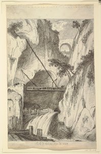 Le Ravin de Bellano, près du Lac de Côme - Felice Giani