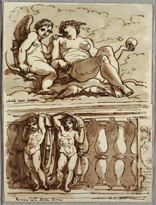 Vénus et Cupidon, Étude d