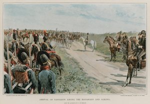 Arrivée de Napoléon parmi les Bavarois et les Saxons - Felicien baron de Myrbach Rheinfeld