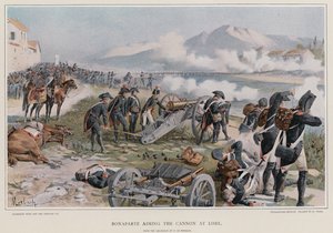 Bonaparte visant le canon à Lodi - Felicien baron de Myrbach Rheinfeld