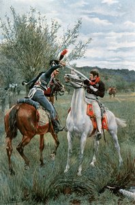 Prince Louis de Prusse et Sergent Guindey - Felicien baron de Myrbach Rheinfeld
